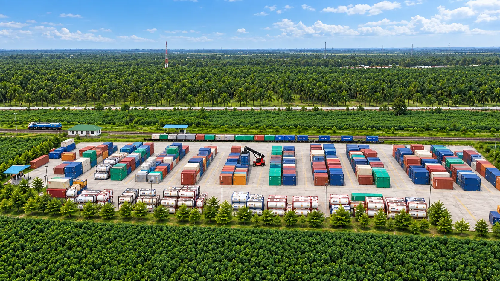 Layanan container yard mendukung kelancaran arus barang industri